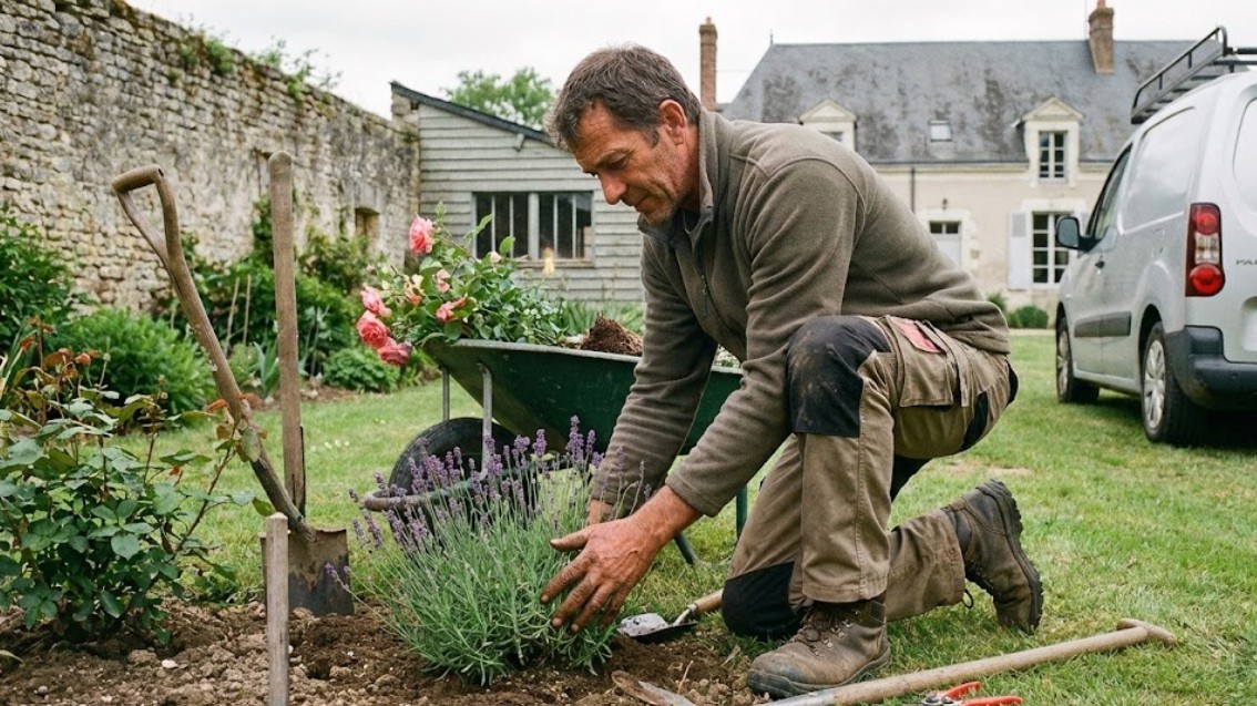 Jardin aménagé par un paysagiste professionnel